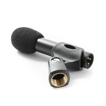 Fame Audio Mikrofon (Kleinmembran Kondensatormikrofon, Single C, Nierencharakteristik, Frequenzbereich 30Hz-18kHz, max SPL 135dB, Empfindlichkeit 23.3mV/Pa, XLR 3 Pol Anschluss, inklusive Halter, Schwarz), Kleinmembran Kondensatormikrofon, Nierencharakteristik