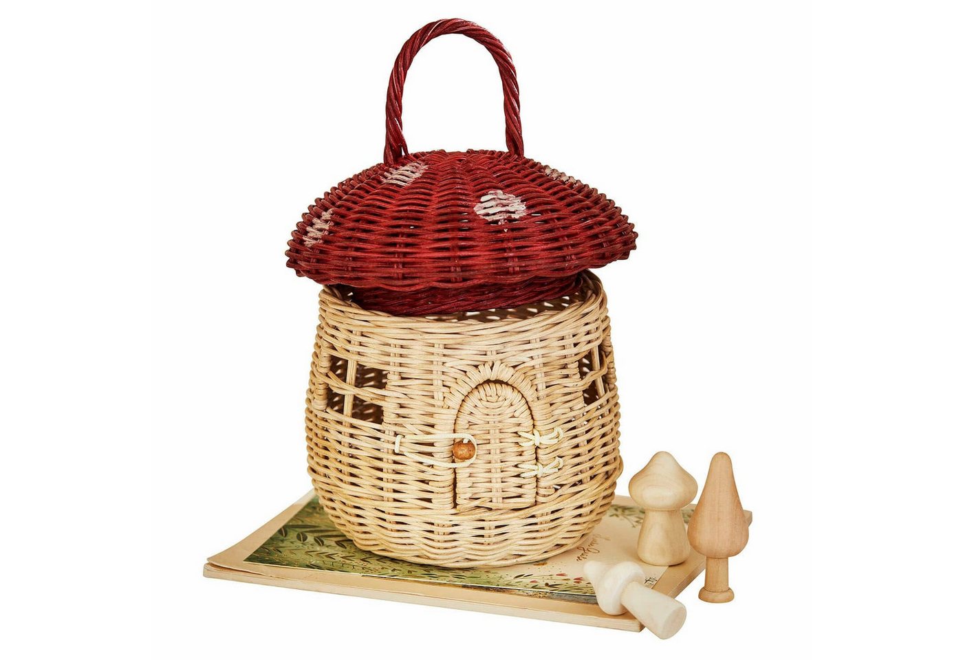 Mirabeau Dekokorb Korb Norilie rot/braun (kein Set, kein Set)