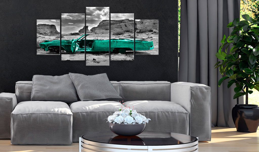 Artgeist Wandbild Green car