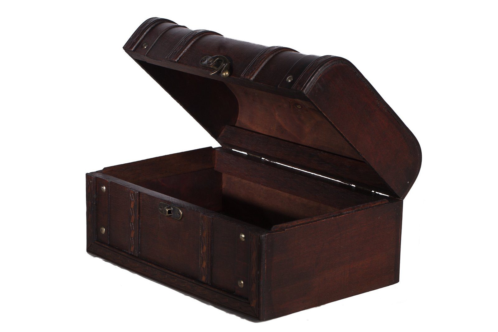 BIRENDY Dekoobjekt Truhe HD 86002-S Kiste Geschenkbox Kiste Holztruhe 30cm