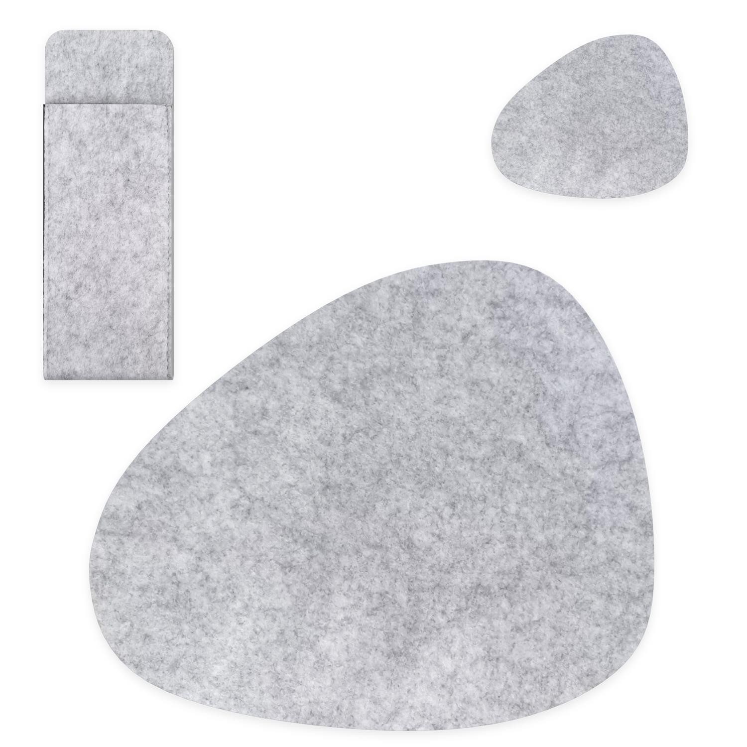 Intirilife Platzset, (6-St), 6x Filzunterleger Tischdeckchen günstig online kaufen