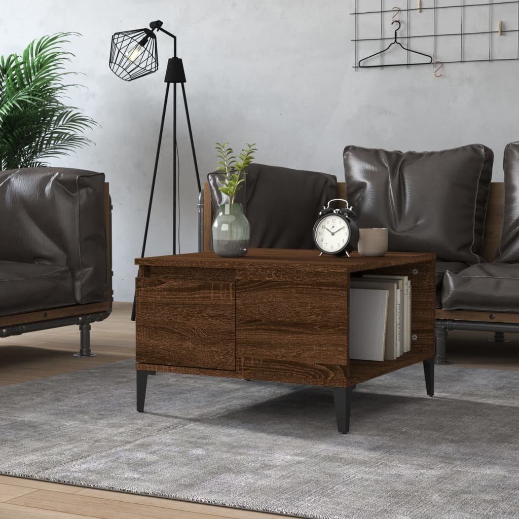 cm (1-St) | Eiche Eiche Braune Holzwerkstoff Braun Braune 55x55x36,5 vidaXL Eichen-Optik Couchtisch Couchtisch