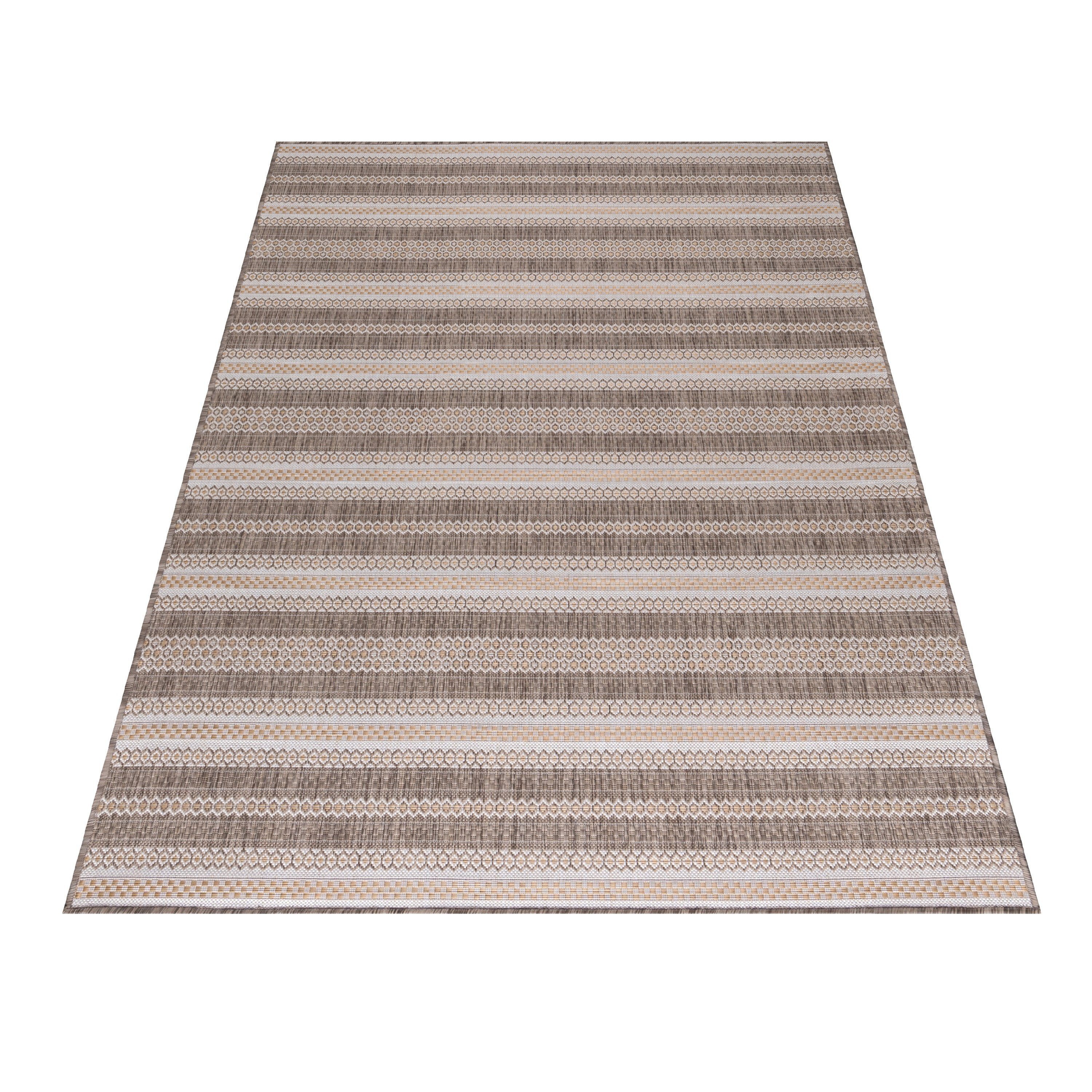 Outdoorteppich SUNNY 4411, Ayyildiz Teppiche, rechteckig, Höhe: 5 mm, Pflegeleicht / Strapazierfähig / In- und Outdoor geeignet BEIGE