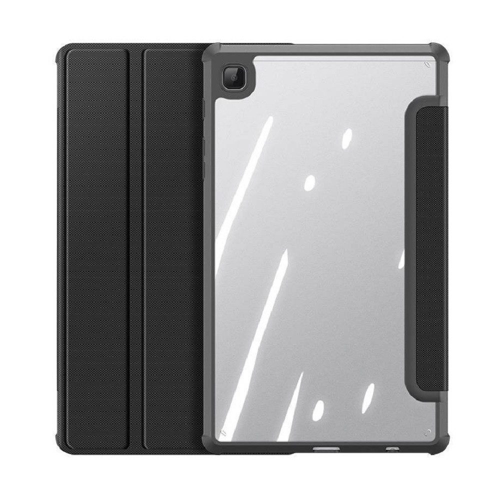 Dux Ducis Tablet-Hülle kompatibel mit Samsung Galaxy Tab S7 FE 12,4 Zoll, Tri-Fold Stand, Smart Sleep/Wake, Stifthalter, transparente Rückseite – Bild 2 von 5