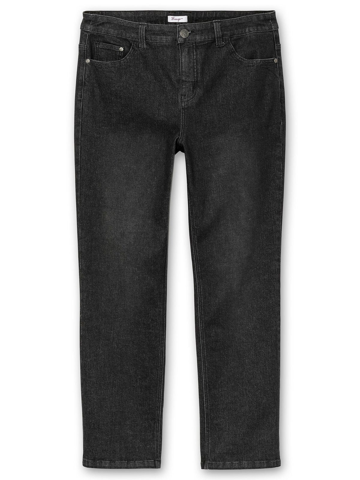 black Große TruTemp365® Denim Fasern mit Sheego Größen Stretch-Jeans funktionellen