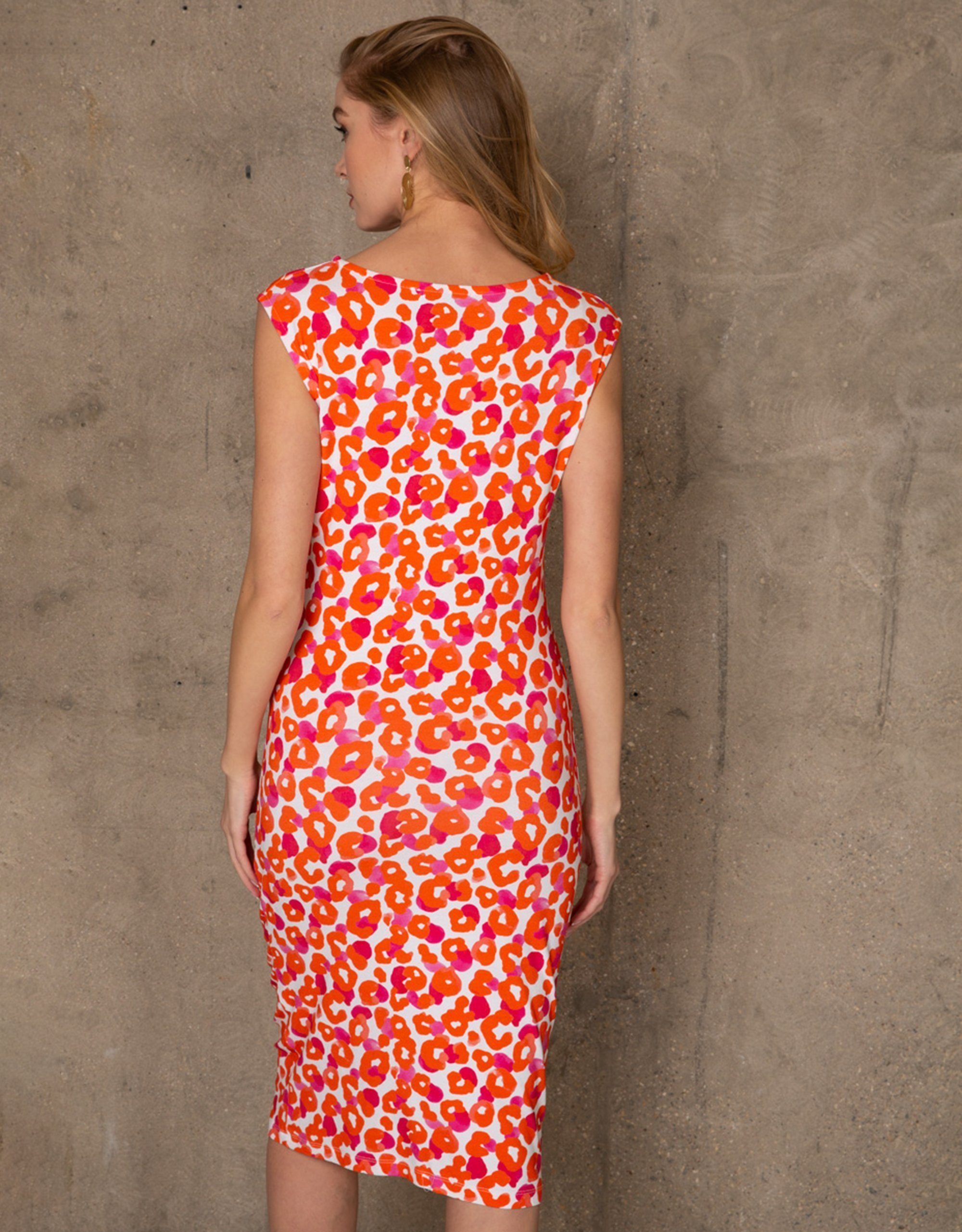 Passioni Sommerkleid mit buntem Leopardenprint – Bild 3 von 5