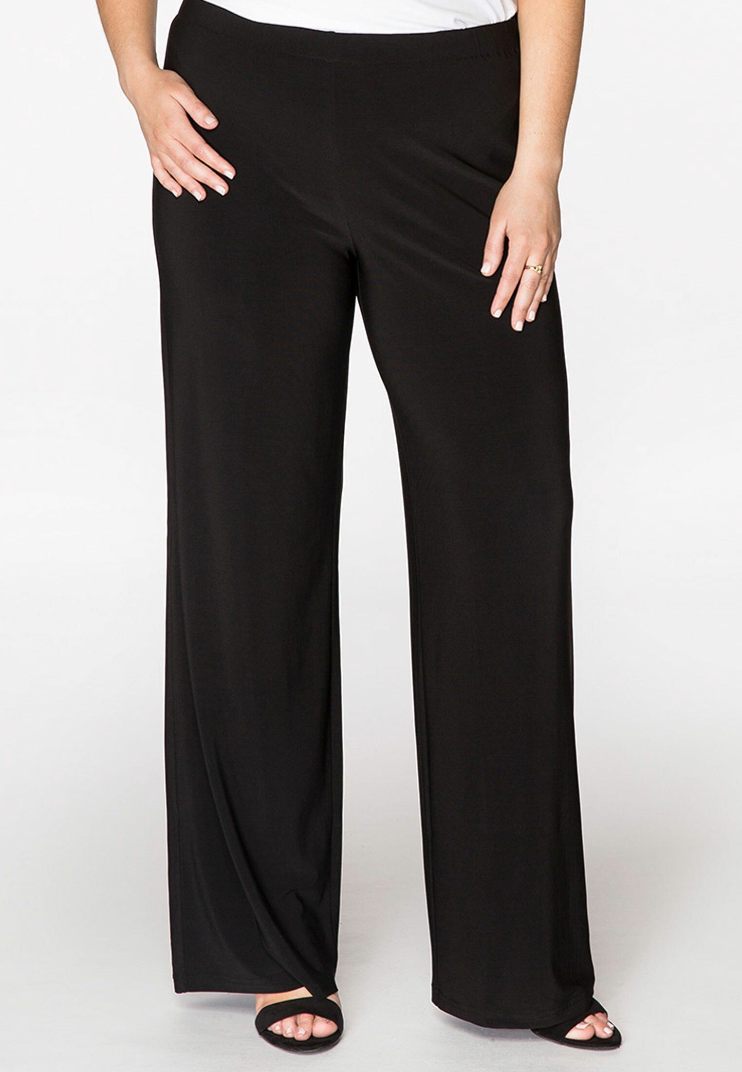YOEK Bootcuthose Damen Weite Hosen Große Größen