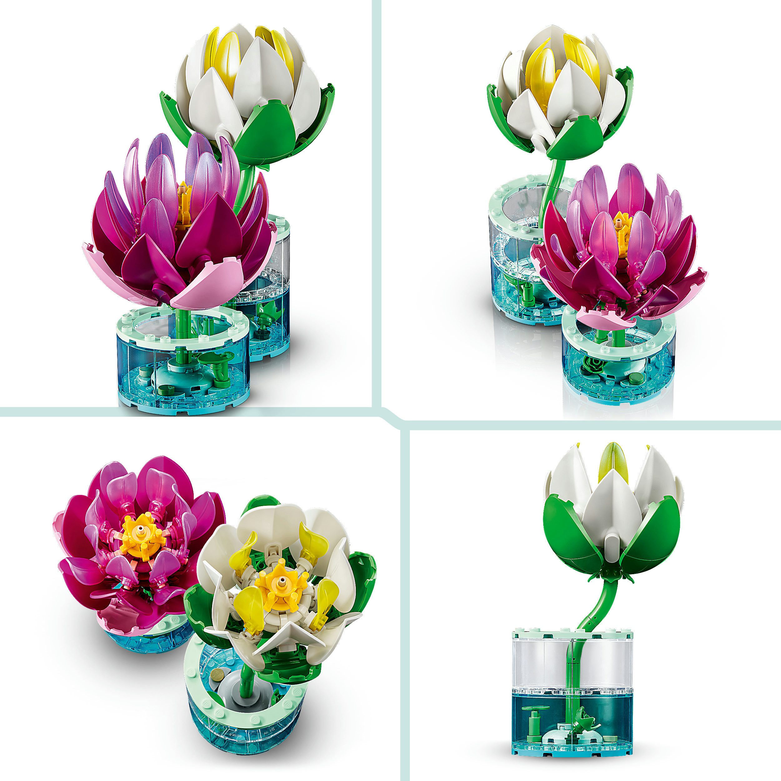 LEGO® Seerosen (11511), LEGO Botanicals Konstruktionsspielsteine, (259 St), Made in Europe – Bild 5 von 5