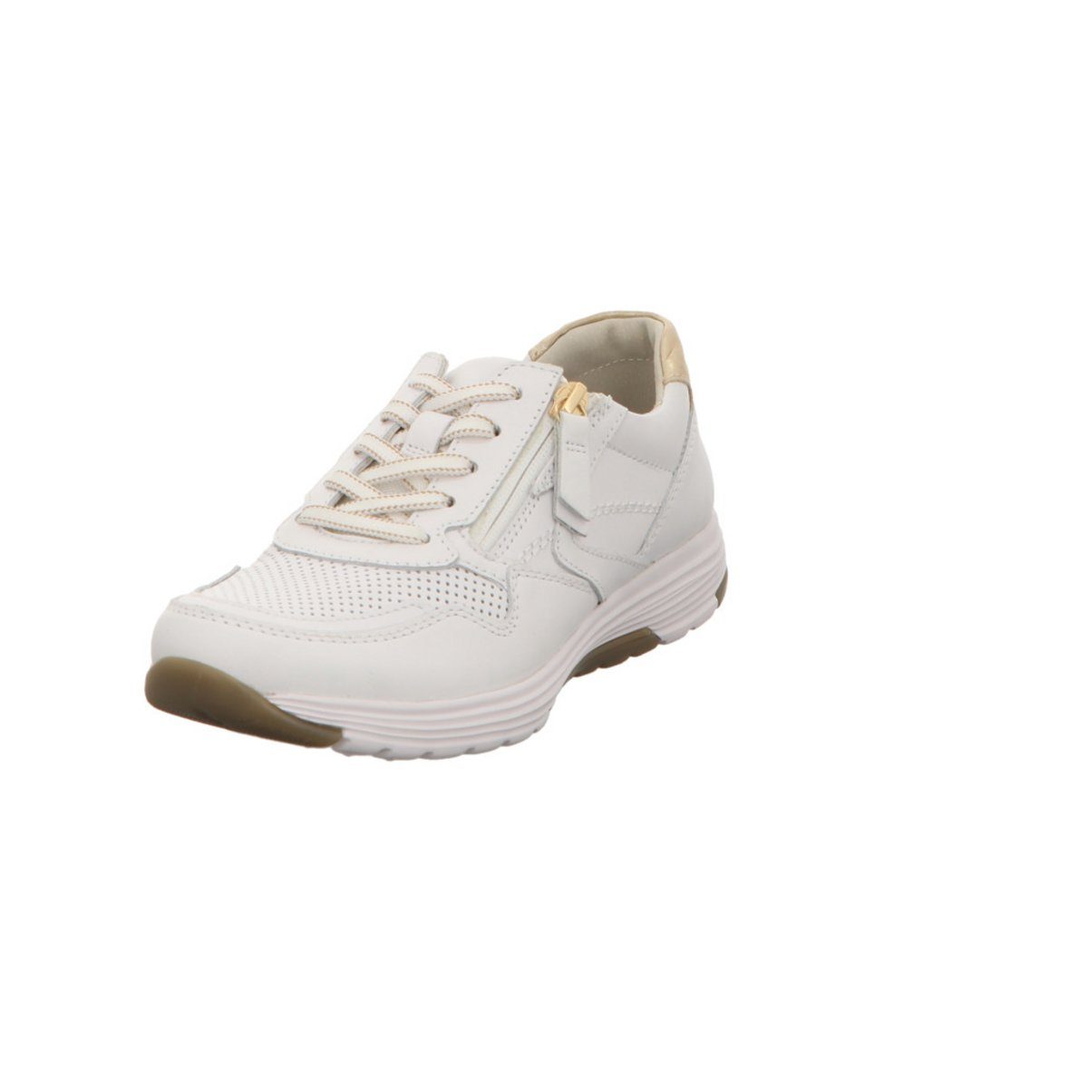 Freizeit Schnürer für Damen in weiß Sneaker