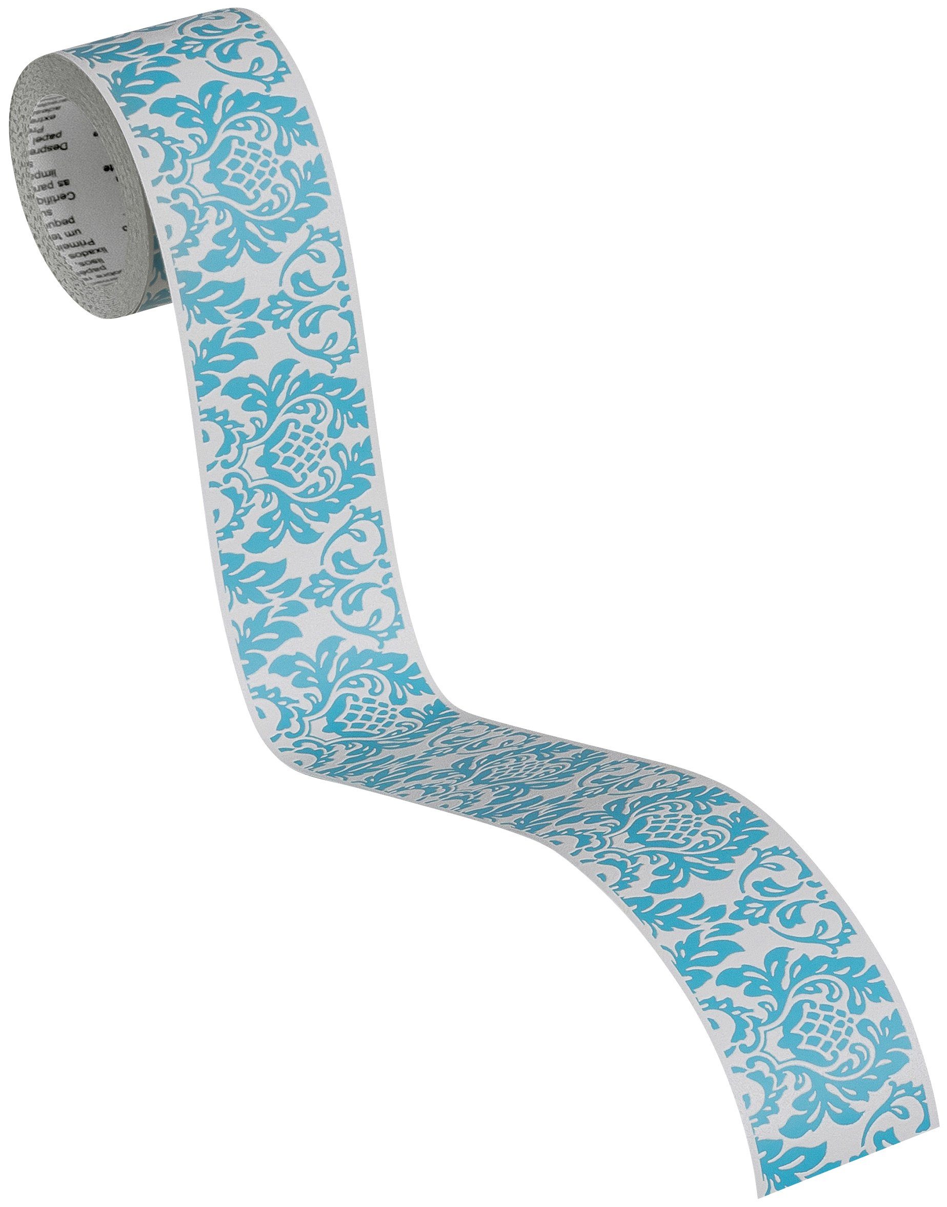 Bricoflor Barock Tapetenborte in Schwarz Weiß Selbstklebende Tapetenbordüre günstig online kaufen