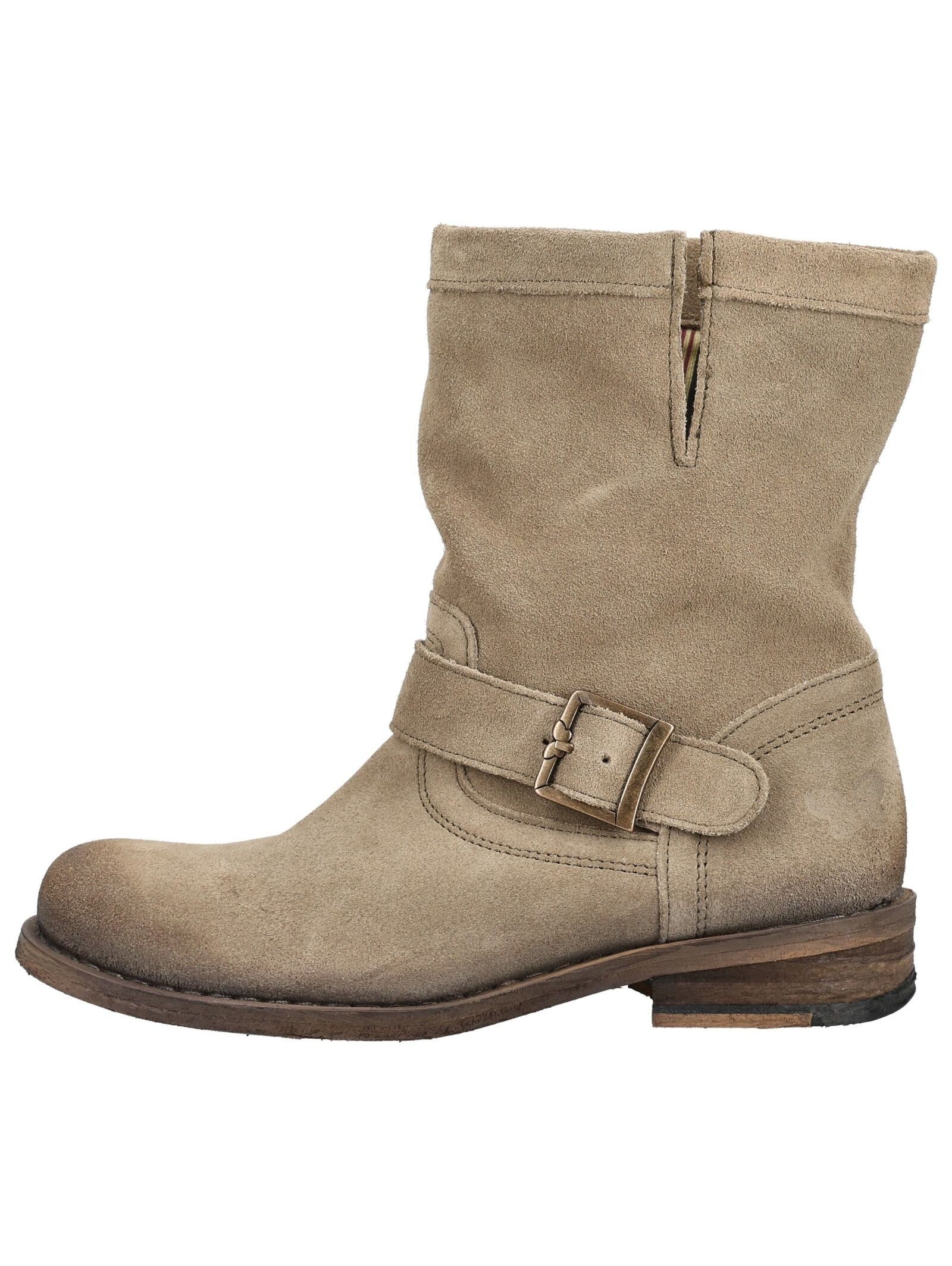 Felmini Stiefelette Veloursleder . Cowboy Stiefelette