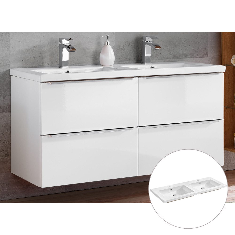 Lomadox Waschtisch TOSKANA-56, 120cm mit Keramikbecken günstig online kaufen
