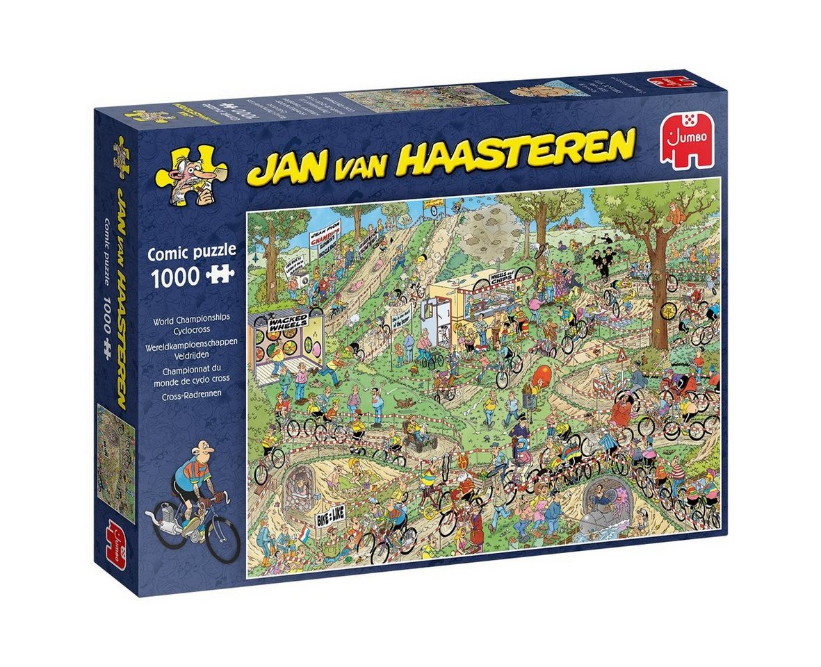 Jan van Haasteren Puzzle Jumbo 19174 Jan van Haasteren Cross-Radrennen 1000 Teile Puzzle, 1000 Puzzleteile