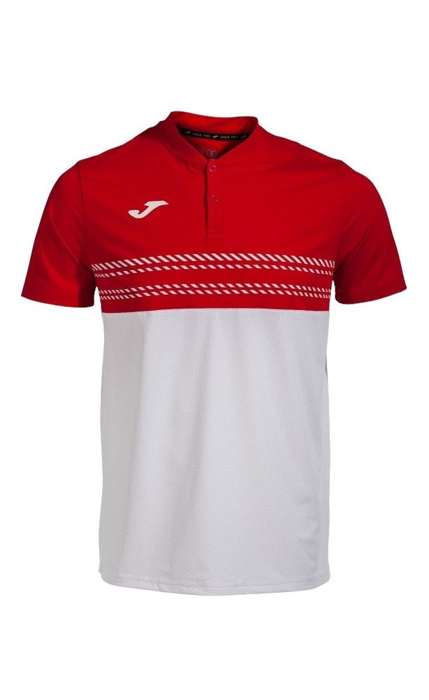Joma Poloshirt Smash (elastisch, atmungsaktiv) weiss/rot günstig online kaufen