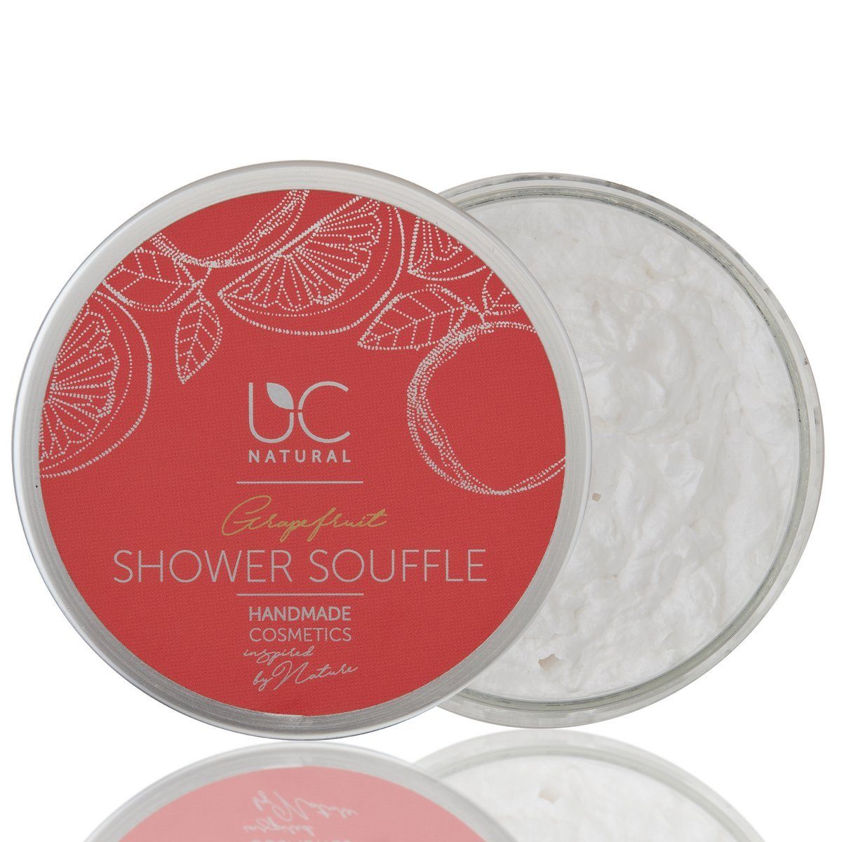 vegan Natural 150g Soufflé Shower Shower handgemacht UC 1-tlg., Grapefruit Duschpflege Natural Souffle, UC