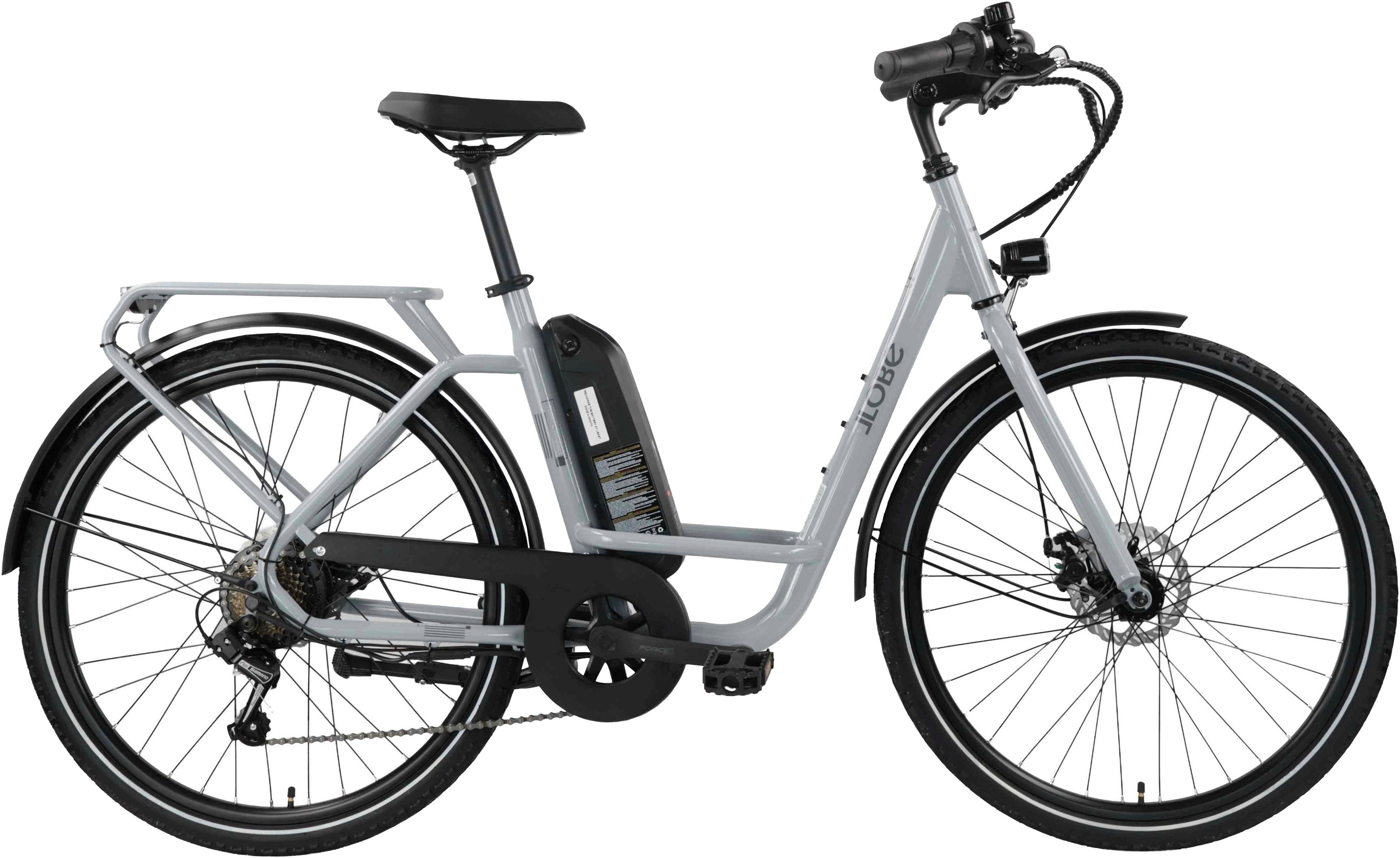 E-Bike Cityrad City E-Bike 26" Town Compact, grau