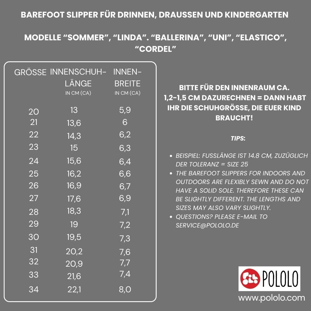 Barfuß Gelb Outdoor Barfußschuh Elastico, Kinderschuhe POLOLO