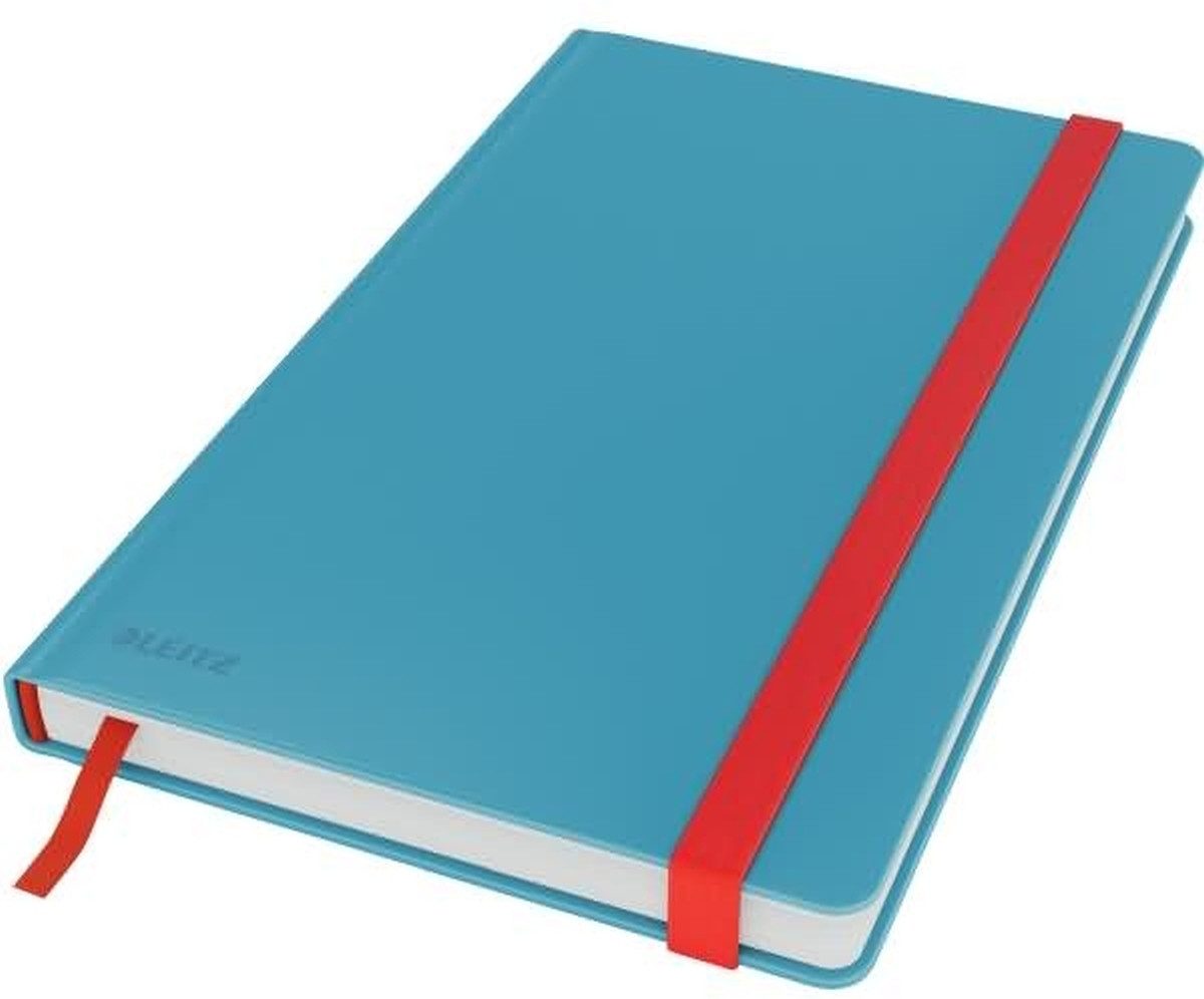 LEITZ Notizbuch Notizbuch Cosy A5 fester Einband liniert blau (5 Stück)