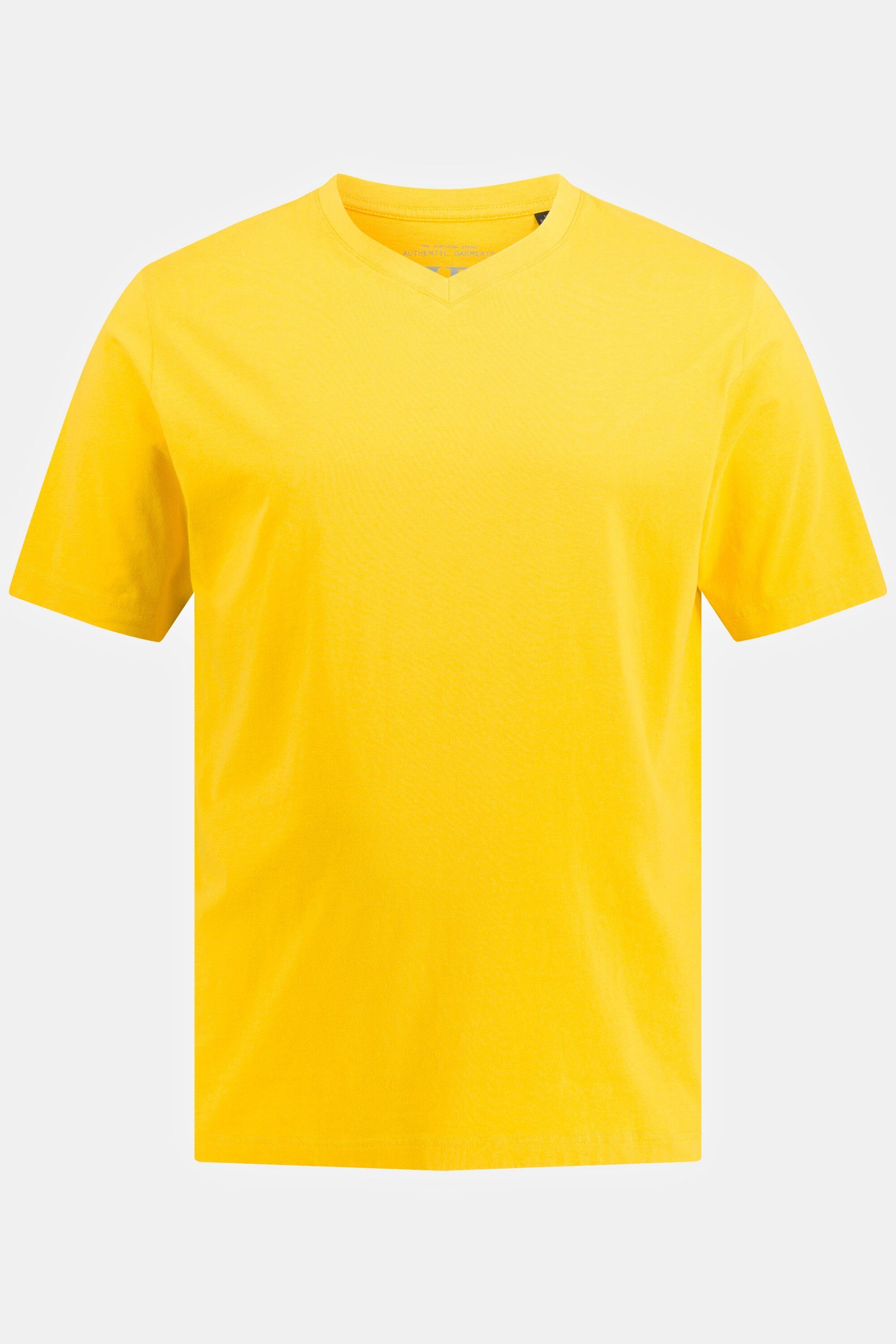 JP1880 T-Shirt 8XL T-Shirt bis gelb V-Ausschnitt Basic