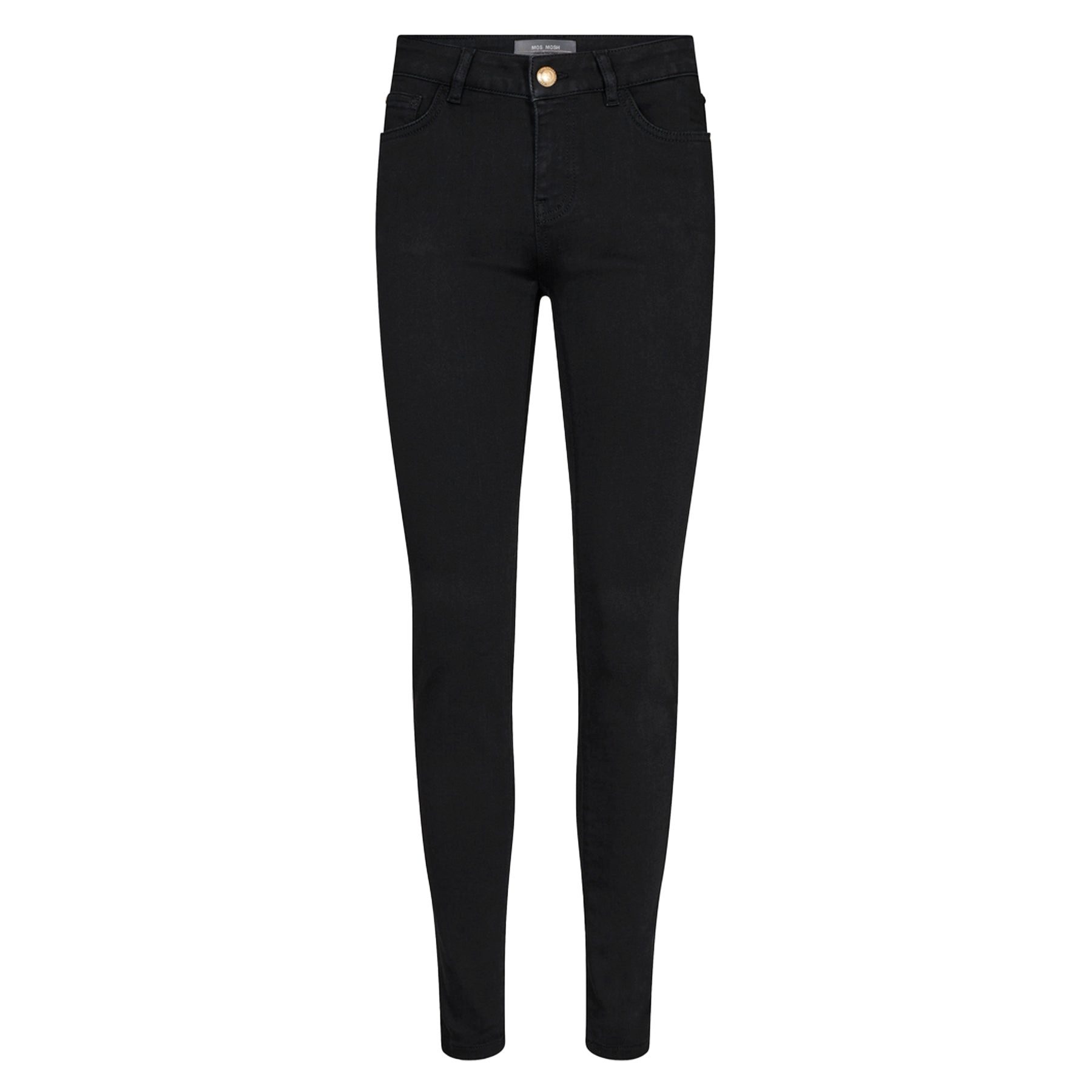 Mos Mosh 5-Pocket-Jeans MOS MOSH Jeans VICE SILK mit Baumwolle - Schwarz