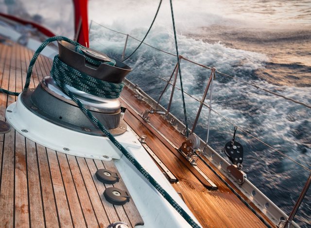 Papermoon Fototapete »Sailing in Storm«, glatt-Otto