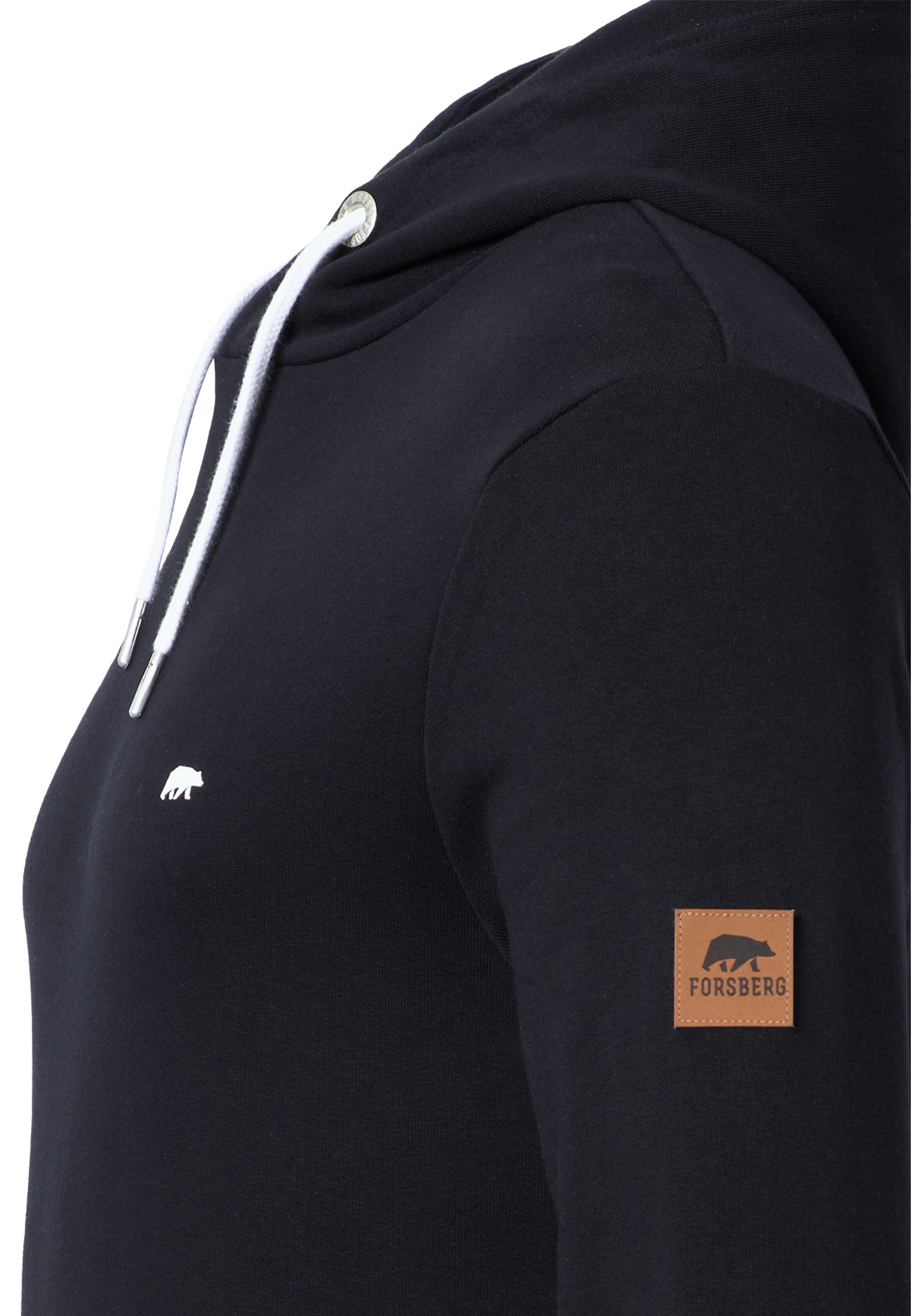 FORSBERG Sweatshirt Hoodie mit Logo auf Brust und Rücken