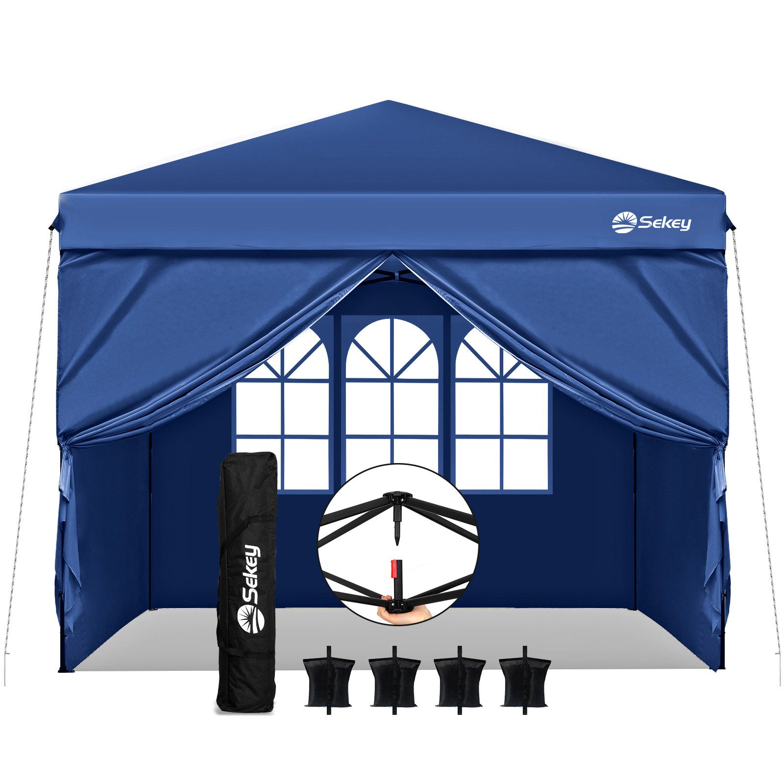Sekey Faltpavillon 300x300 cm Pavillon Gartenpavillon günstig online kaufen