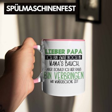 Trendation Tasse Schwangerschaft Tasse Geschenk für Papa Sohn Tochter Schwangerschafts