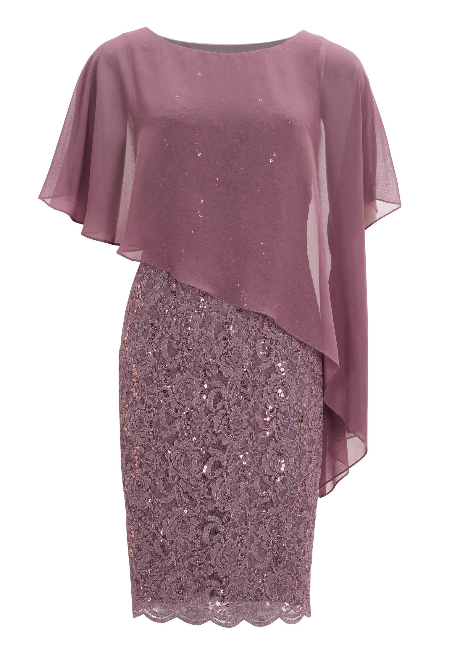 Cocktailkleid - Cocktailkleid mit Überwurf