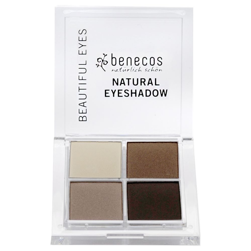 Benecos Lidschatten Natural Quattro Eyeshadow - Coffee & Cream 8g