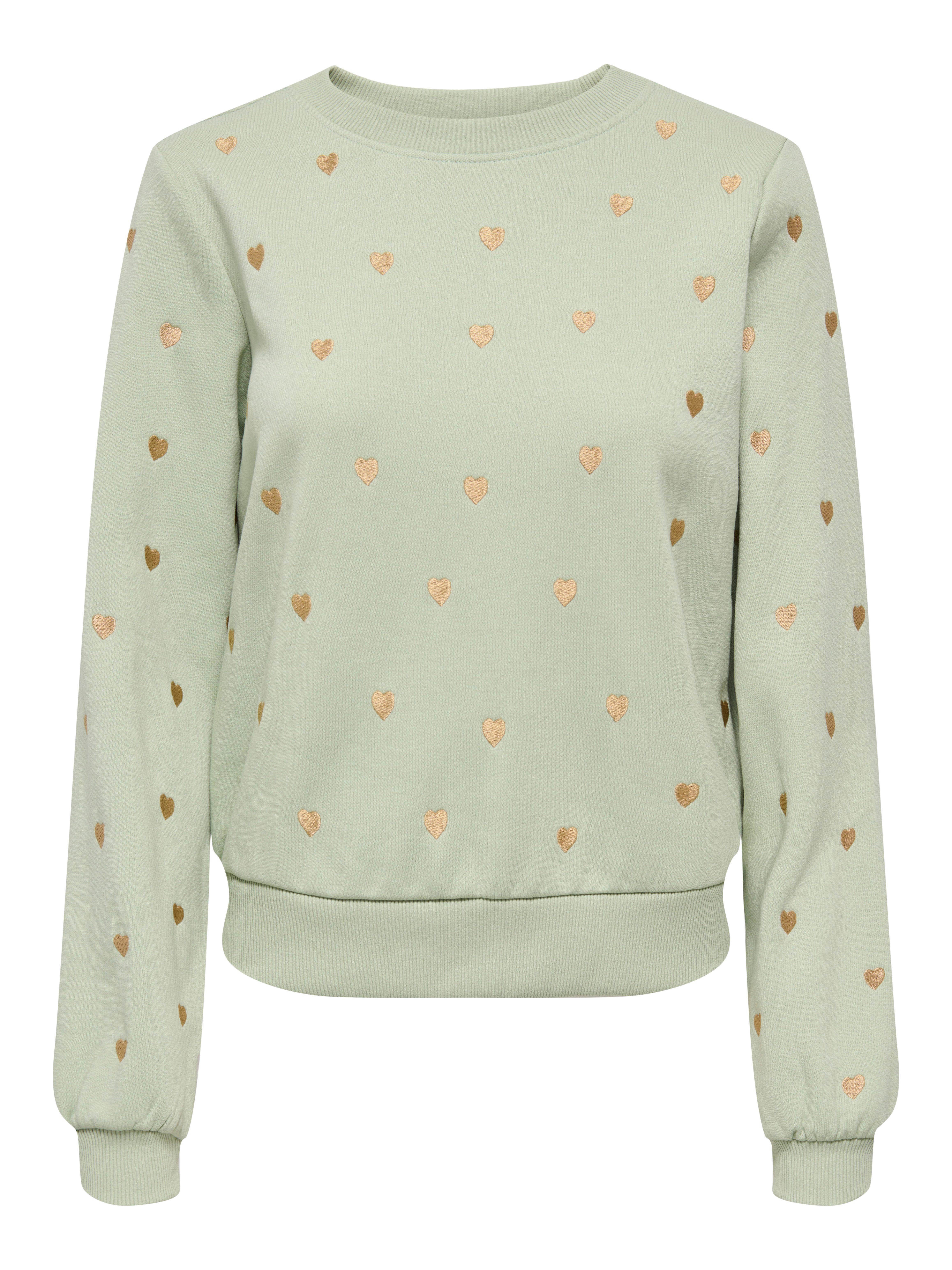 Sweatshirt ONLATIKA L/S O-NECK GLITTER EMB. BOX SWT