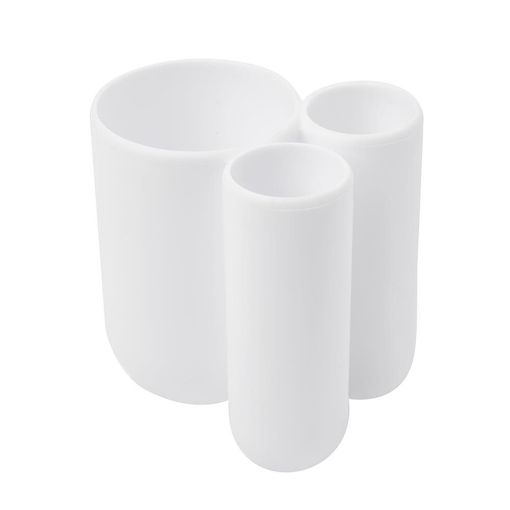 Umbra Zahnputzbecher Touch, Zahnbürstenhalter Make-Up-Becher Accessoires Weiss