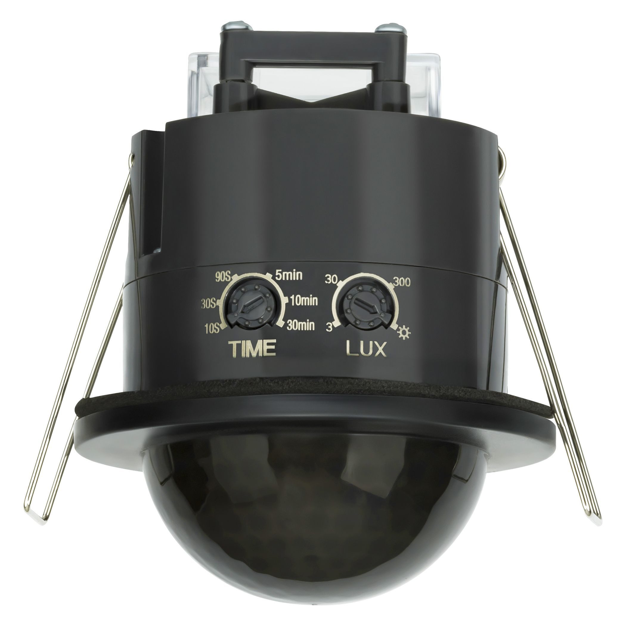 SEBSON Bewegungsmelder Infrarot Sensor Außen IP54 Unterputz Decke 20m Reichweite 360°, (1-St), Innen und Außen geeignet, programmierbar, LED geeignet 600W, 3 Draht