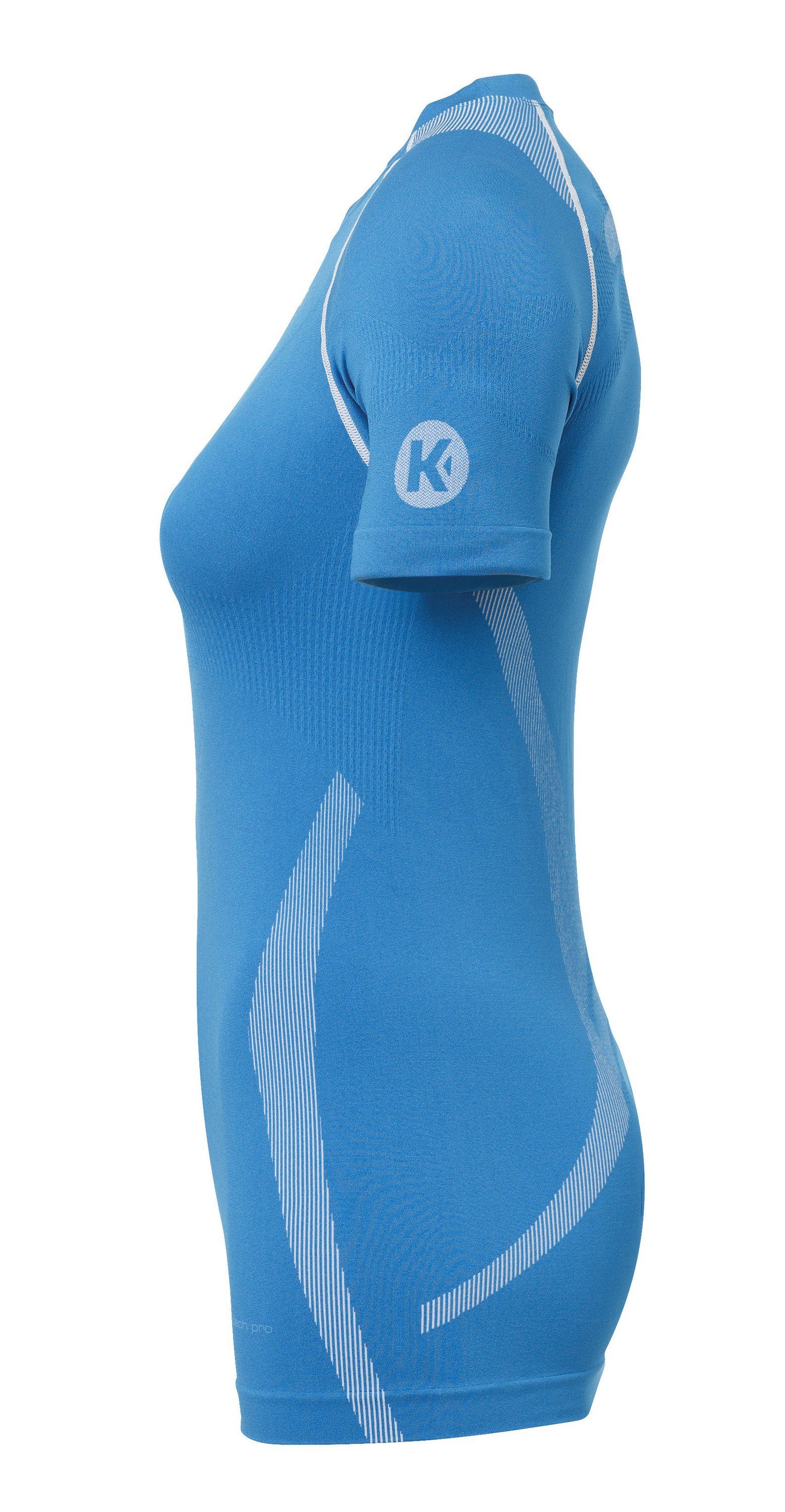 ATTITUDE Trainingsshirt WOMEN Kempa PRO schnelltrocknend atmungsaktiv, kempablau/weiß Shortsleeve Kempa