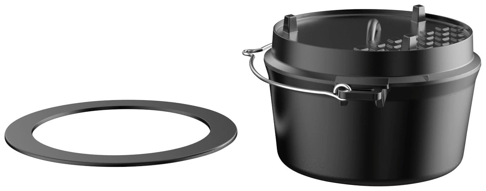 Tepro Kochtopf Guss-Dutch-Oven-Einleger, Gusseisen, BxLxH: 32,5x31x18,4 cm | Suppentöpfe