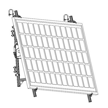 Summit Balkonhalterung für ein PV Modul - Photovoltaik Solarmodul-Halterung, (für geneigte Montage von PV Modulen)