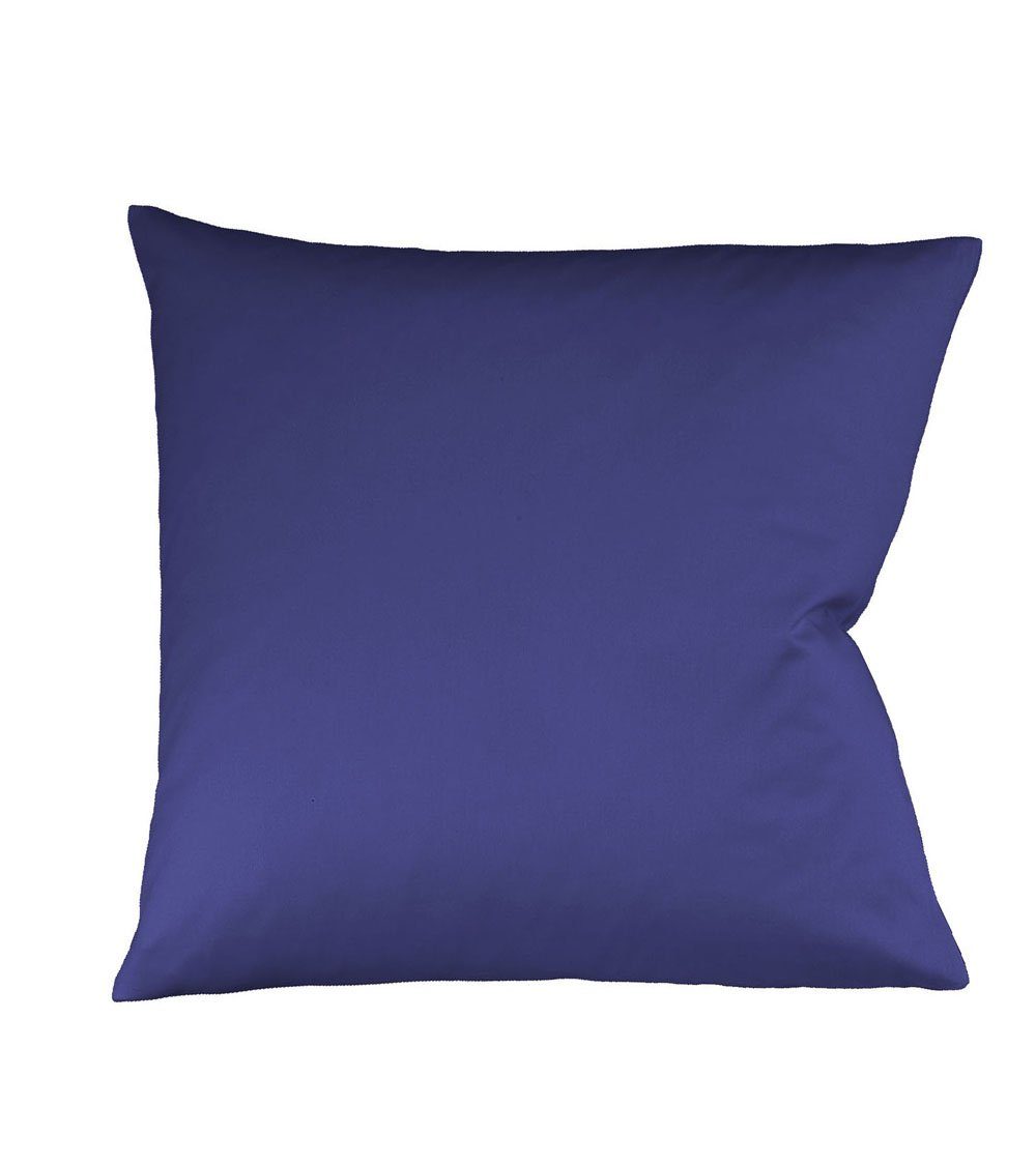 fleuresse Kissenbezüge 2 Stück Fleuresse Mako-Satin Kissenbezüge 40x40 cm einfarbig mit RV, (2 Stück), seidig weiche Oberfläche mit edlem Glanz