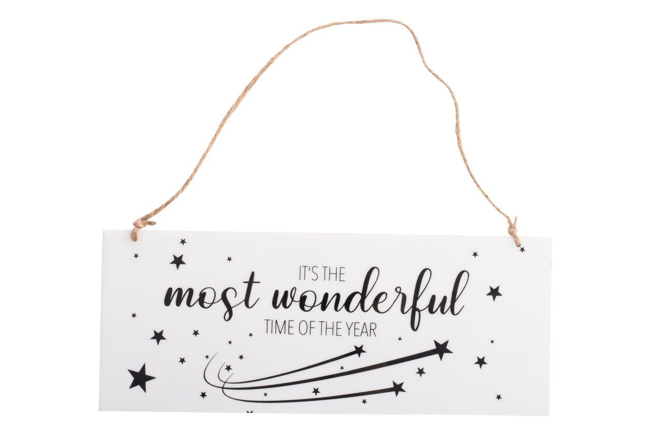 Imkerei Freese Weihnachtsfigur Freese Holz-Schild It's the most wonderful time