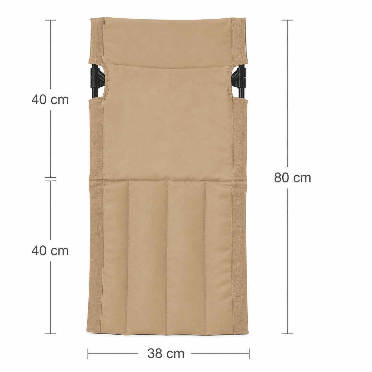 MidGard Klappstuhl Strandsitz ultraleichter Faltstuhl bis 100 kg belastbar! Bodenstuhl, Tragbarer Klappstuhl mit Tragetasche für Outdoor-Aktivitäten – Bild 5 von 5