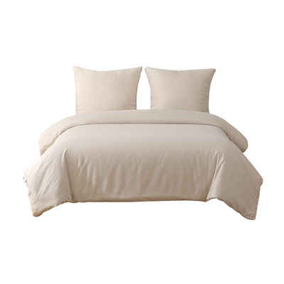 Bettwäsche Bettwäsche-Set Bettbezug mit Kissenbezug Einfarbig Weich Premium, OKWISH, 1 Stück 135x200 cm mit 1 Kopfkissenbezug 80x80 cm