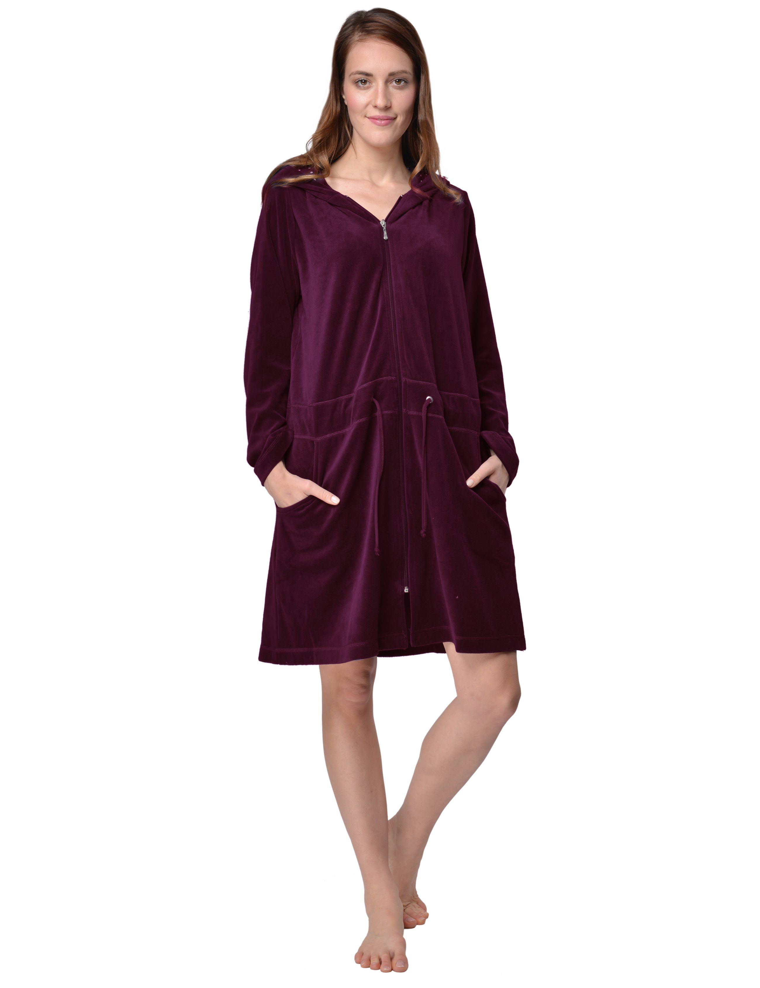 RAIKOU Damenbademantel Homewear/Lounge Mantel/Bademantel/Morgenmantel/Sauna günstig online kaufen