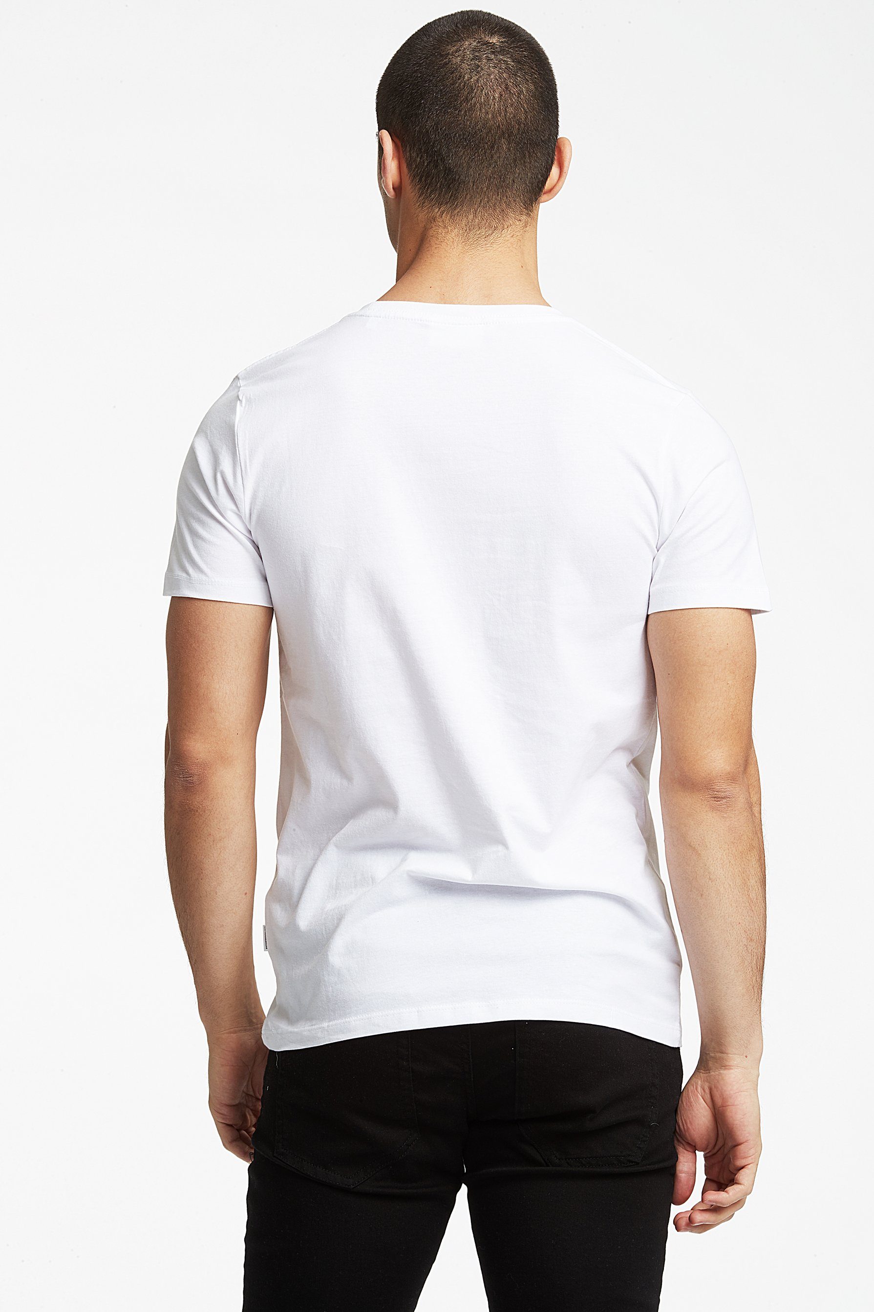 LINDBERGH T-Shirt (Packung, 4-tlg) mit Rundhalsausschnitt im 4-er Pack