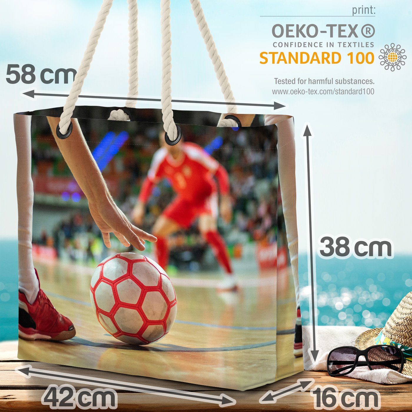 füße li VOID Strandtasche (1-tlg), Ball details Halle Handball Sport stiefel ecke schuh national