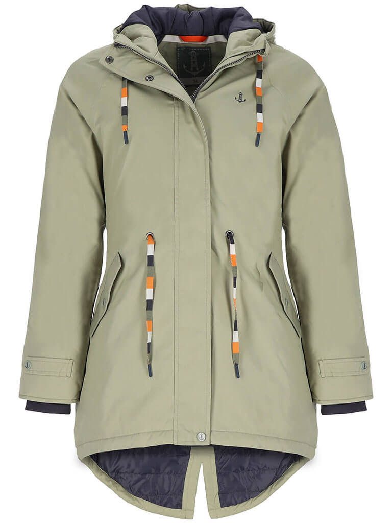 Leitfeuer Funktionsjacke 50952 Damen Outdoor-Jacke mit wattiertem Steppfutter, Kapuze und Taillenzug