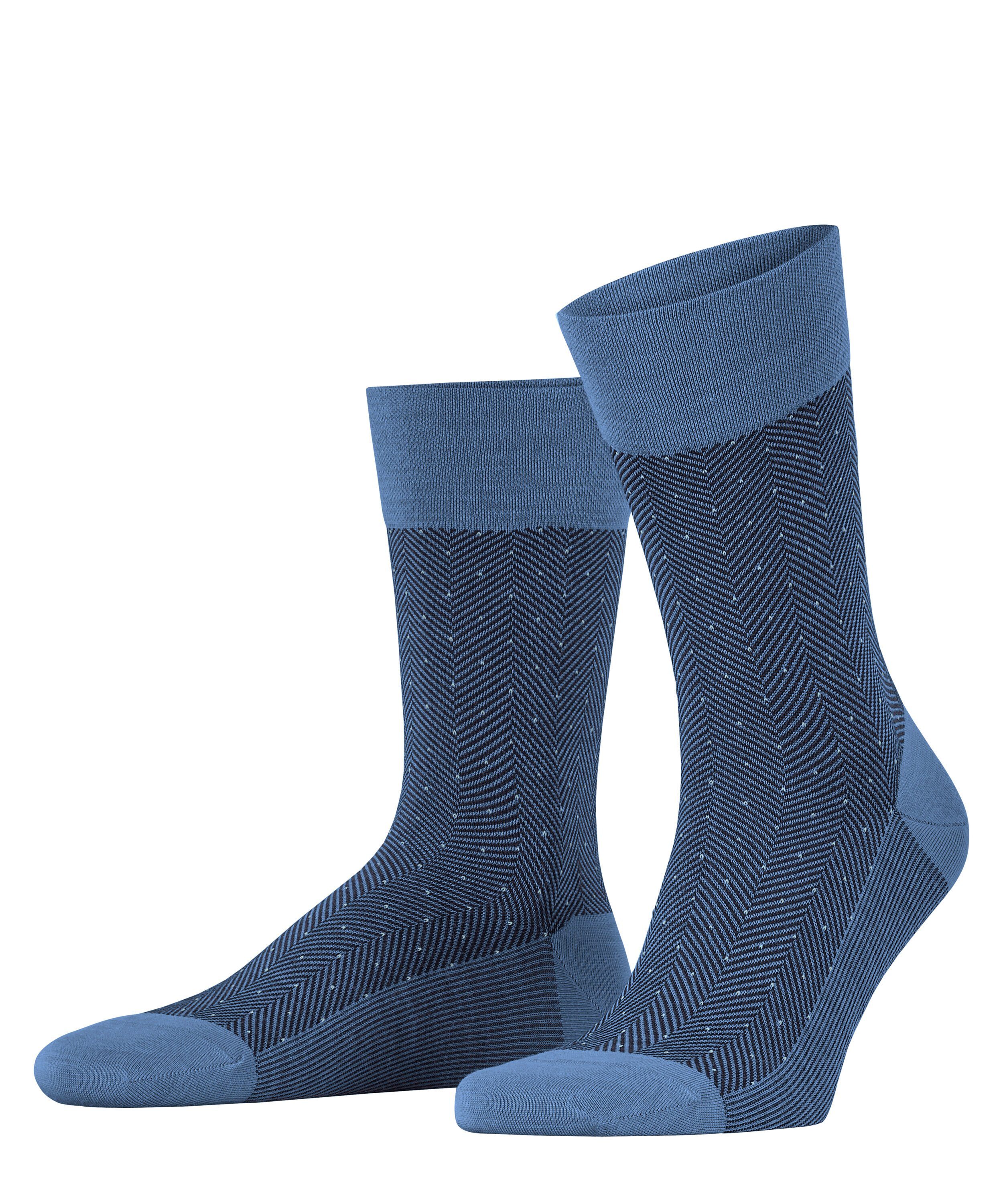 FALKE Socken Sensitive Herringbone (1-Paar) dusty blue (6845)