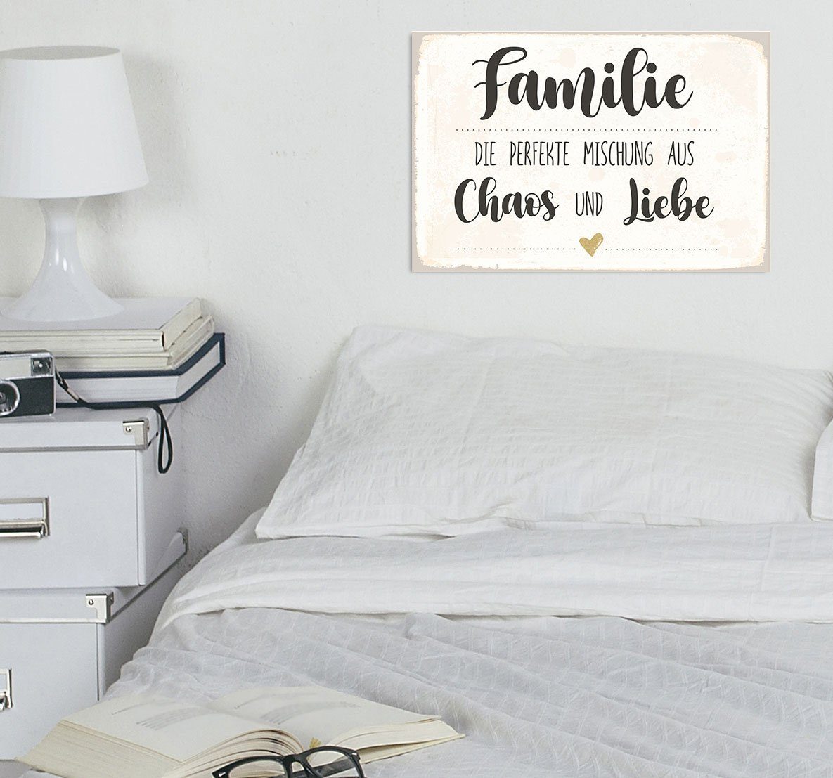 queence Metallbild Familie, Herzen, Schriftzug, Sprüche, Sprüche & Texte (1 günstig online kaufen