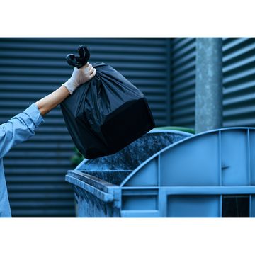 Sarcia.eu Müllbeutel Schwarze LDPE-Müllsäcke, Schwerlastsäcke 120l 25 Säcke