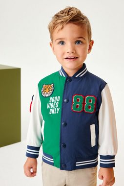 Next Blouson Patchwork-Varsity Jacke im Blockfarbendesign (1-St)