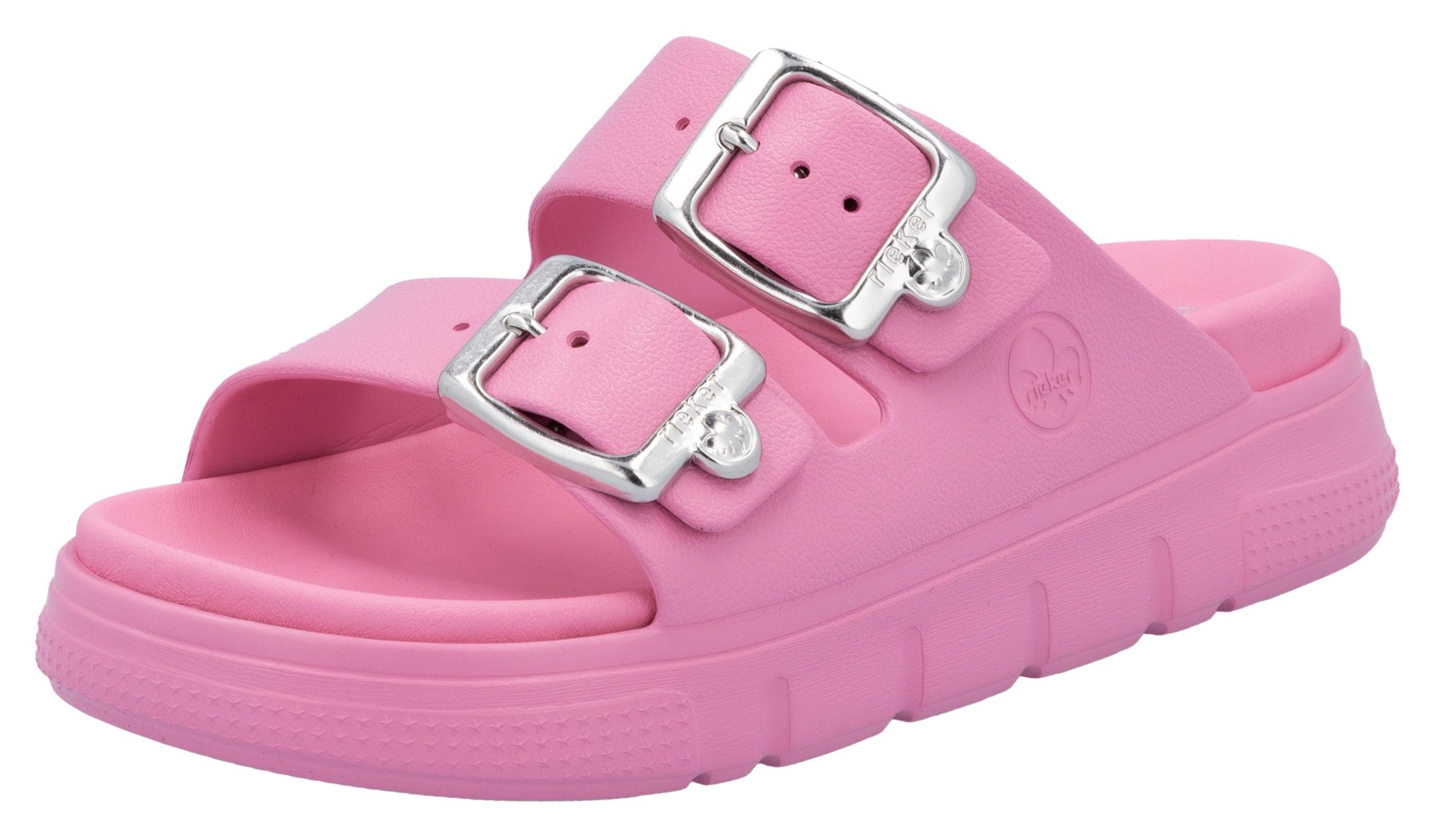 Rieker Pantolette, Plateau, Sommerschuh, Schlappen in günstig online kaufen