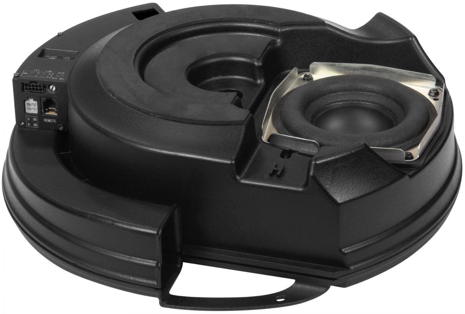 ab 15" Auto-Subwoofer Aktiv-Reflexbox 200 Watt Reserverad mit SIGNUM SL-300A ESX